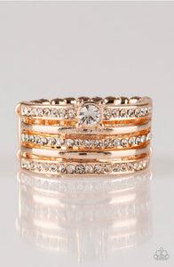 Paparazzi Rings The Dealmaker Rose gold