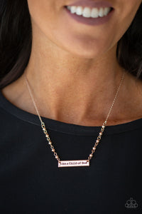 Paparazzi Necklaces Send Me An Angel - Rose Gold 