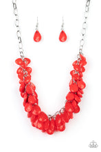 Load image into Gallery viewer, Paparazzi Necklaces Colorfully Clustered - Red
