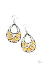 Paparazzi Earrings Dewy Dazzle Yellow