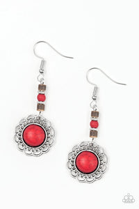 Paparazzi Earrings Dessert Bliss Red