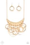 Paparazzi Necklaces Metro Eclipse Gold