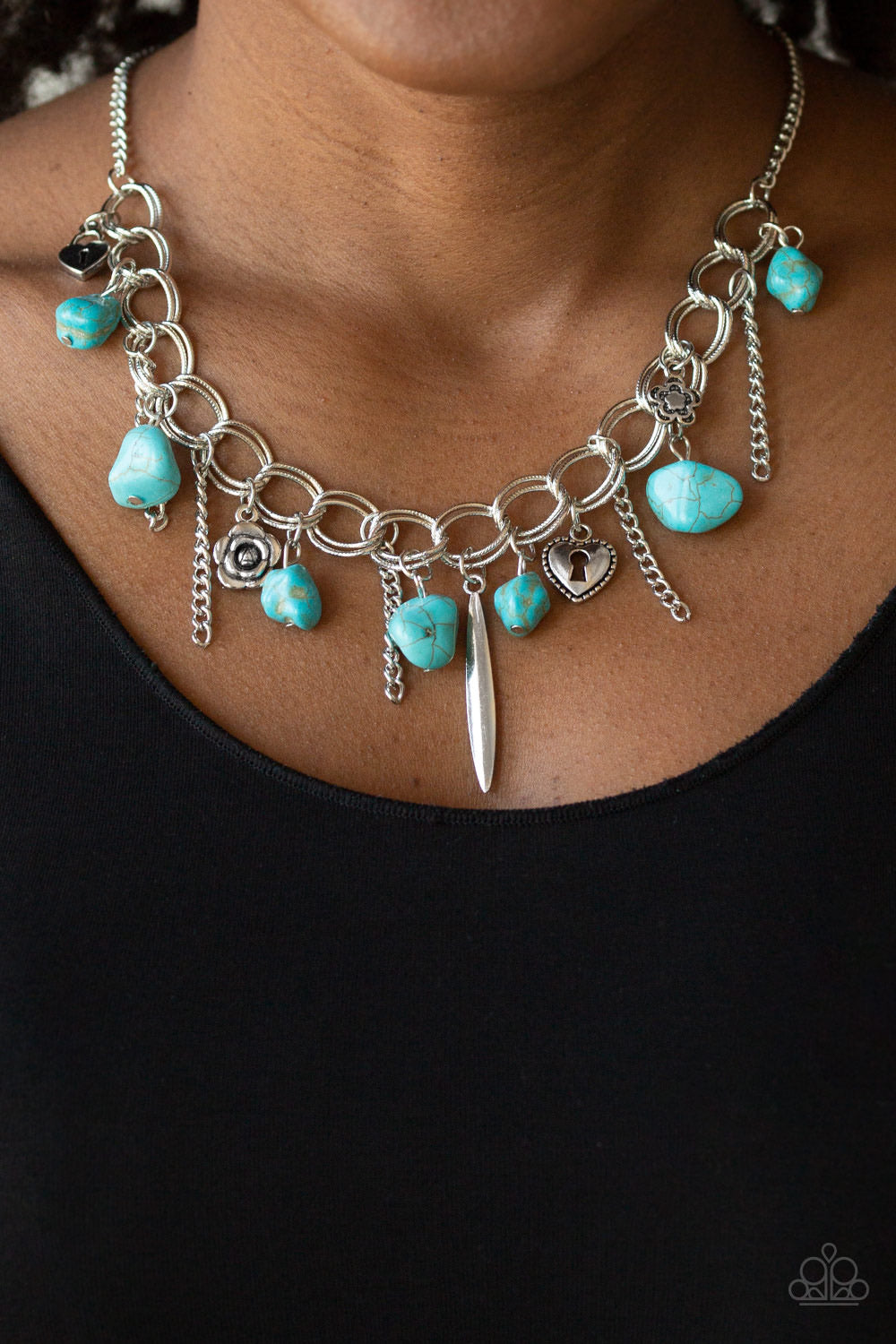 Paparazzi Necklaces Southern Sweetheart - Blue 