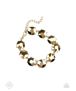 Paparazzi Bracelet Fashion Fix Aug2020 ~ Fabulously Flashy - Brass