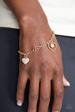 Load image into Gallery viewer, Paparazzi Bracelets Hearts and Harps - Gold
