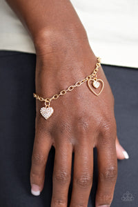 Paparazzi Bracelets Hearts and Harps - Gold