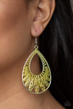 Load image into Gallery viewer, Paparazzi Earrings Flamingo Flamenco Yellow
