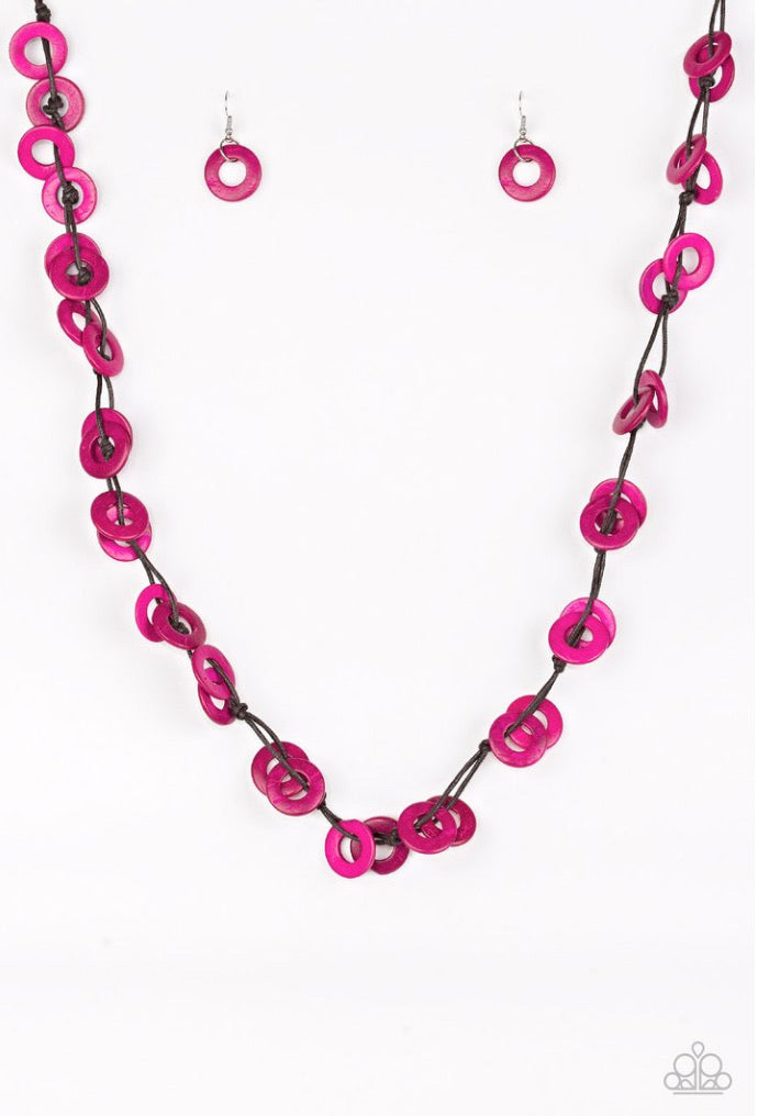 Paparazzi Necklaces Waikiki Winds - Pink