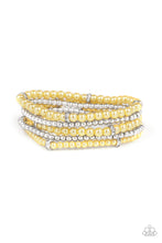 Load image into Gallery viewer, Paparazzi Bracelets Fiercely Frosted - Yellow
