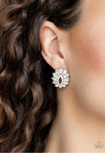 Load image into Gallery viewer, Paparazzi Earrings Brighten The Moment White
