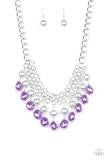 Load image into Gallery viewer, Paparazzi Necklaces 5th Avenue Fleek Purple
