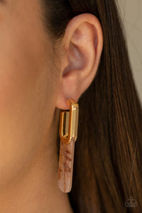 Paparazzi Earrings HAUTE Off The Press - Multi