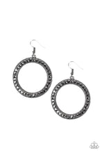 Load image into Gallery viewer, Paparazzi Earrings Haute Halo - Black
