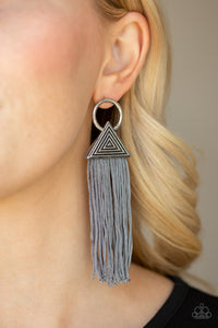 Paparazzi Earrings Oh My GIZA - Silver