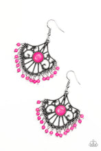 Load image into Gallery viewer, Paparazzi Earrings Stone Lagoon - Pink
