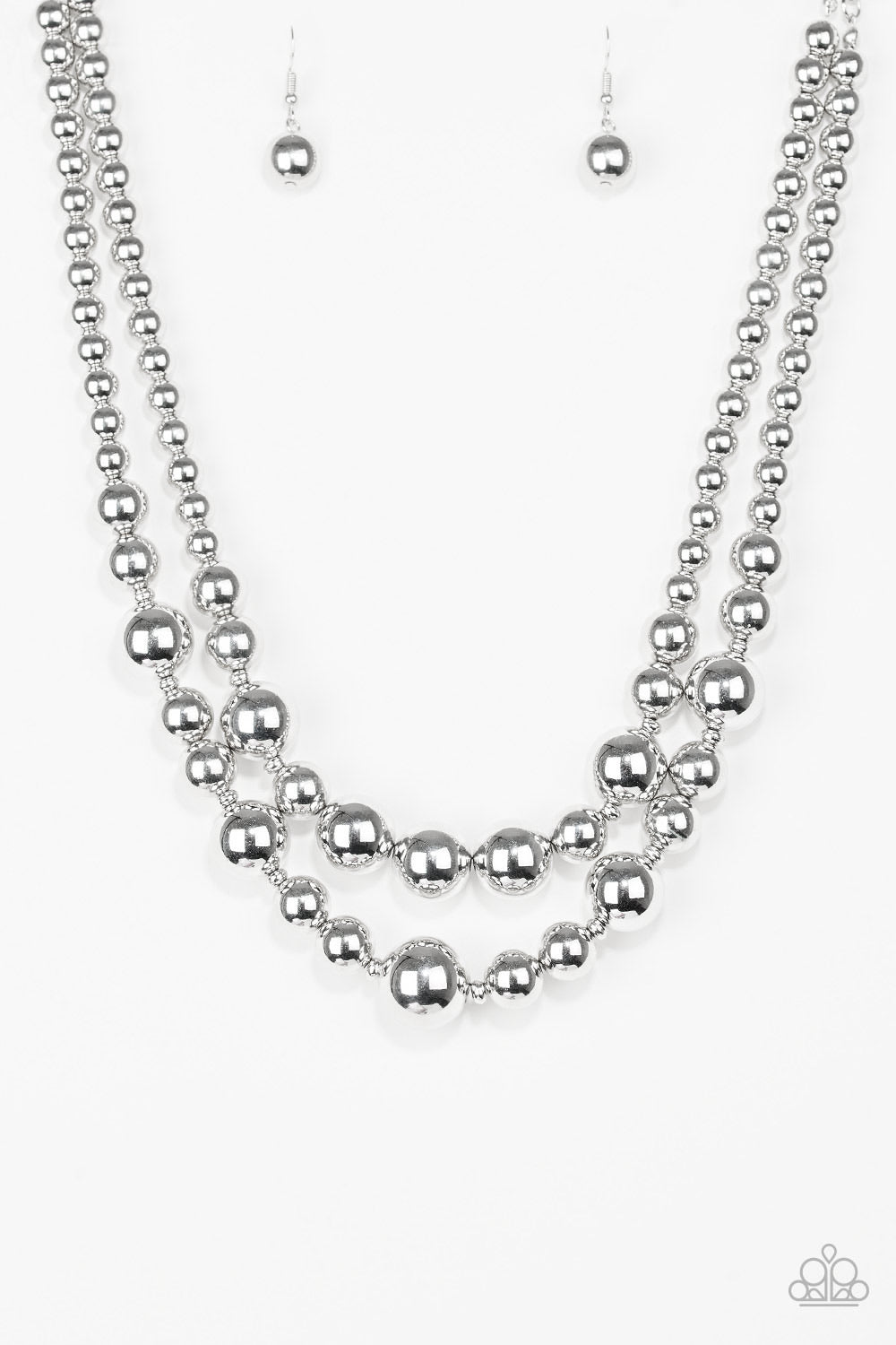 Paparazzi necklaces I Double Dare You - Silver