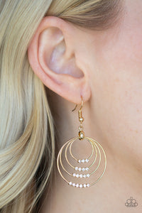 Paparazzi Earrings Sparkle Spectrum - Gold