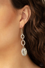 Load image into Gallery viewer, Paparazzi Earrings Extra Ice Queen - White
