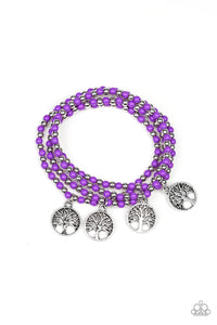 Paparazzi Bracelets Plant A Tree - Purple