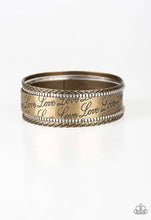 Load image into Gallery viewer, Paparazzi Bracelets Literally Loveable Brass
