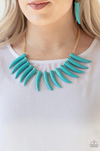Paparazzi Necklaces Tusk Tundra Blue LOP