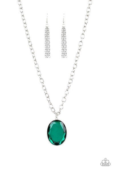 Paparazzi Necklaces Light as Heir green