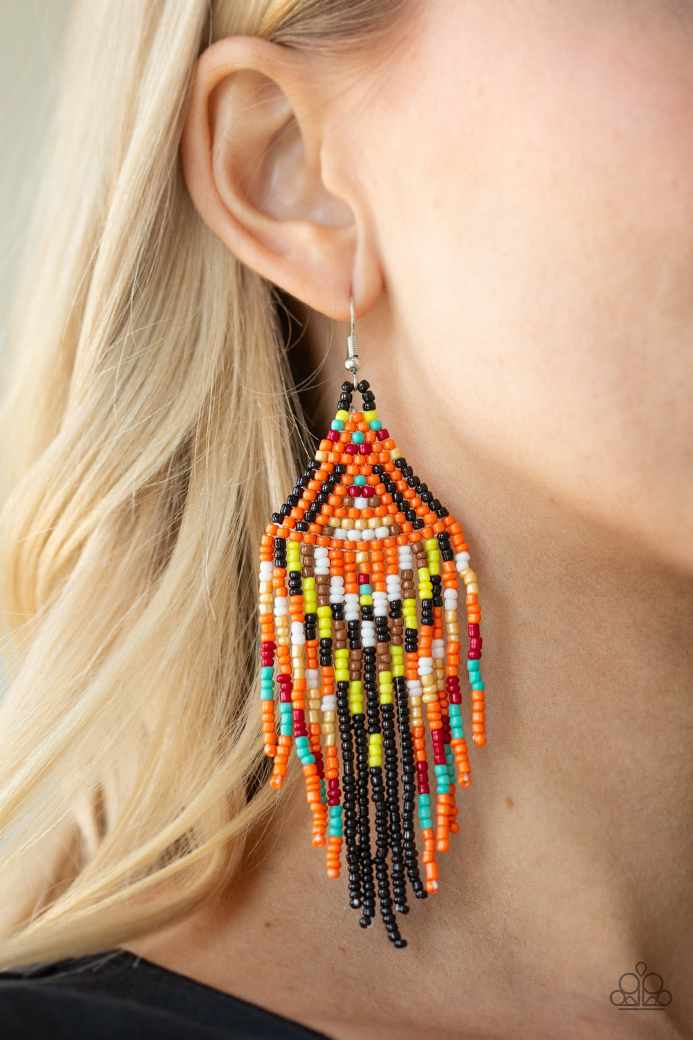 Paparazzi Earrings Boho Blast - Black