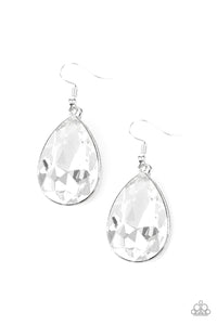 Paparazzi Earrings Limo Ride - White