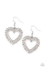 Load image into Gallery viewer, Paparazzi Earrings High School Sweethearts - White
