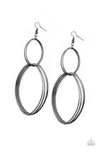 Load image into Gallery viewer, Paparazzi Earrings Getting Into Shapes Black
