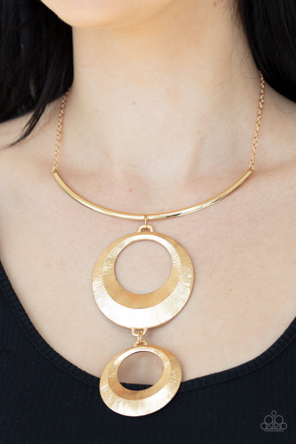 Paparazzi Necklaces Egyptian Eclipse - Gold