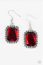 Load image into Gallery viewer, Paparazzi Earrings Downtown Drapper Red
