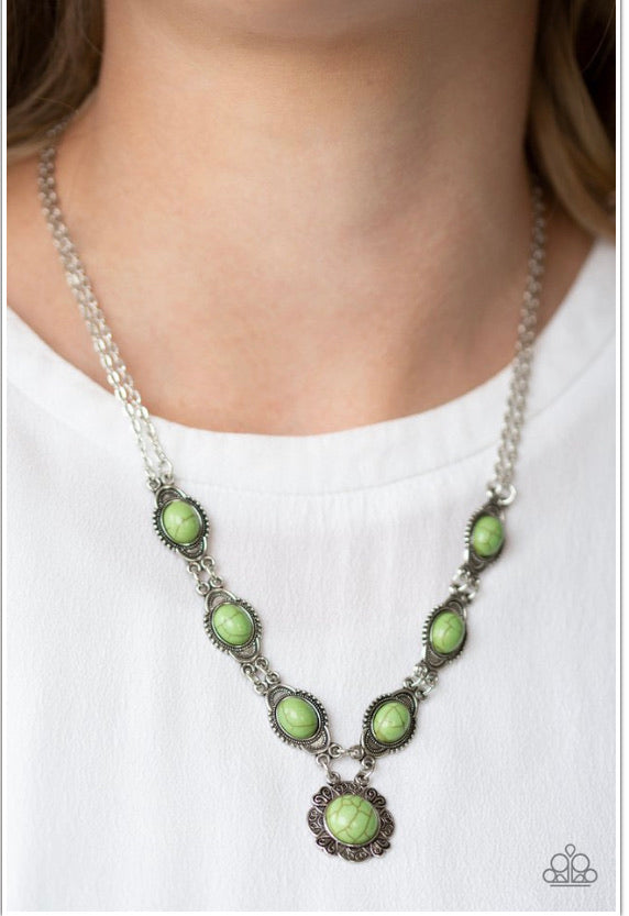 Paparazzi Necklaces Desert Dreamin Green