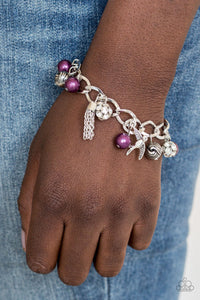 Paparazzi Bracelets Lady Love Dove - Purple