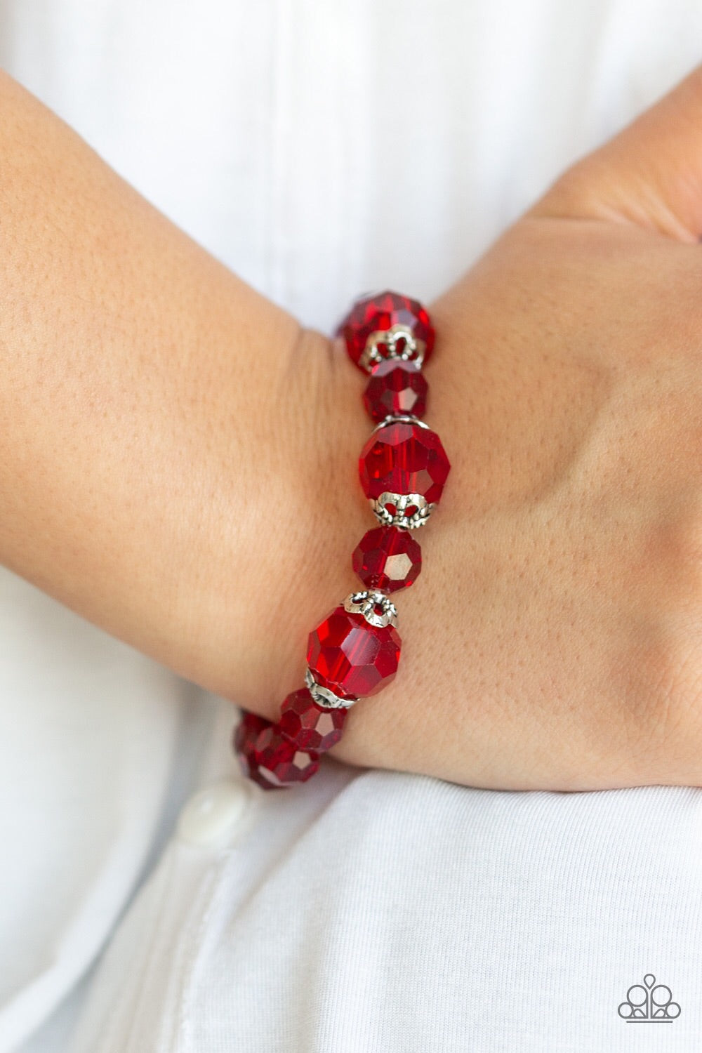 Paparazzi Bracelets Crystal Collision - Red