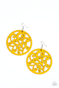 Paparazzi Earrings Fresh Off The Vine - Yellow