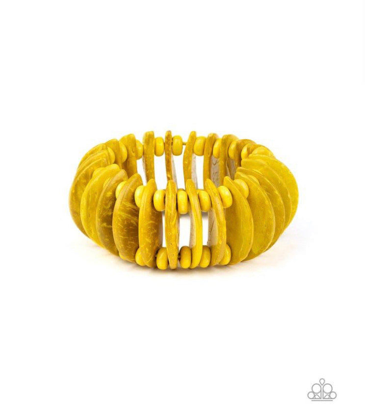 Paparazzi Bracelet ~ Tropical Tiki Bar - Yellow