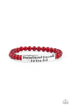 Load image into Gallery viewer, Paparazzi Bracelets So She Did - Red
