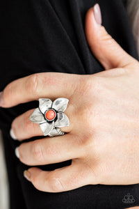 Paparazzi Rings Ask For Flowers - Orange