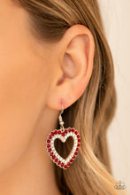 Load image into Gallery viewer, Paparazzi Earrings High School Sweethearts - Red
