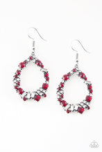 Load image into Gallery viewer, Paparazzi Earrings Crushing Couture Red
