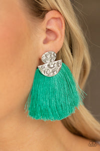 Paparazzi Earrings Make Some PLUME - Green