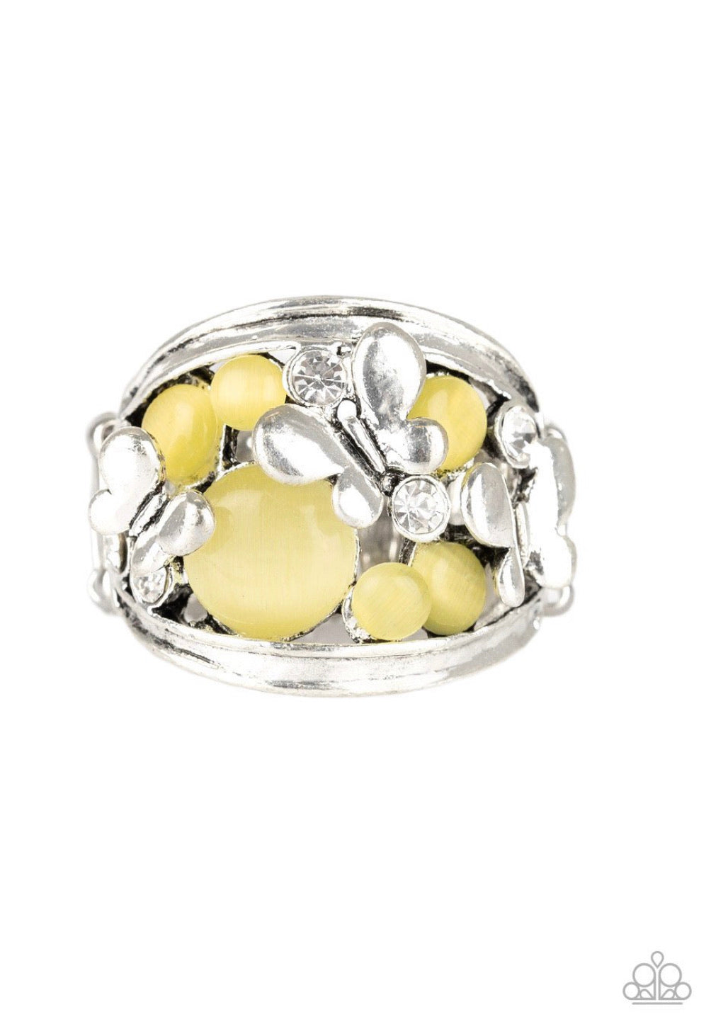 PAPARAZZI RINGS FLUTTER ME UP - YELLOW