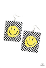 Load image into Gallery viewer, Cheeky Checkerboard - Yellow Earrings
