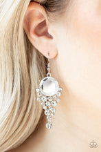 Load image into Gallery viewer, Paparazzi Earrings Elegantly Effervescent - White
