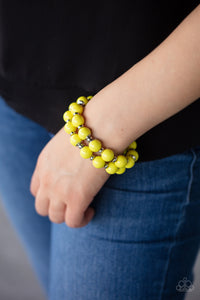 Paparazzi Bracelets Bubble Blast Off - Yellow