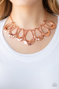 Paparazzi Necklaces Teardrop Envy - Copper