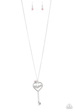 Load image into Gallery viewer, Paparazzi Necklaces The Key To Moms Heart - Pink

