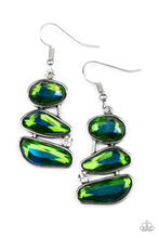Load image into Gallery viewer, Gem Galaxy - Green Earrings
