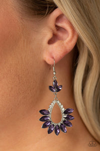 Paparazzi Earrings Extra Exquisite - Purple